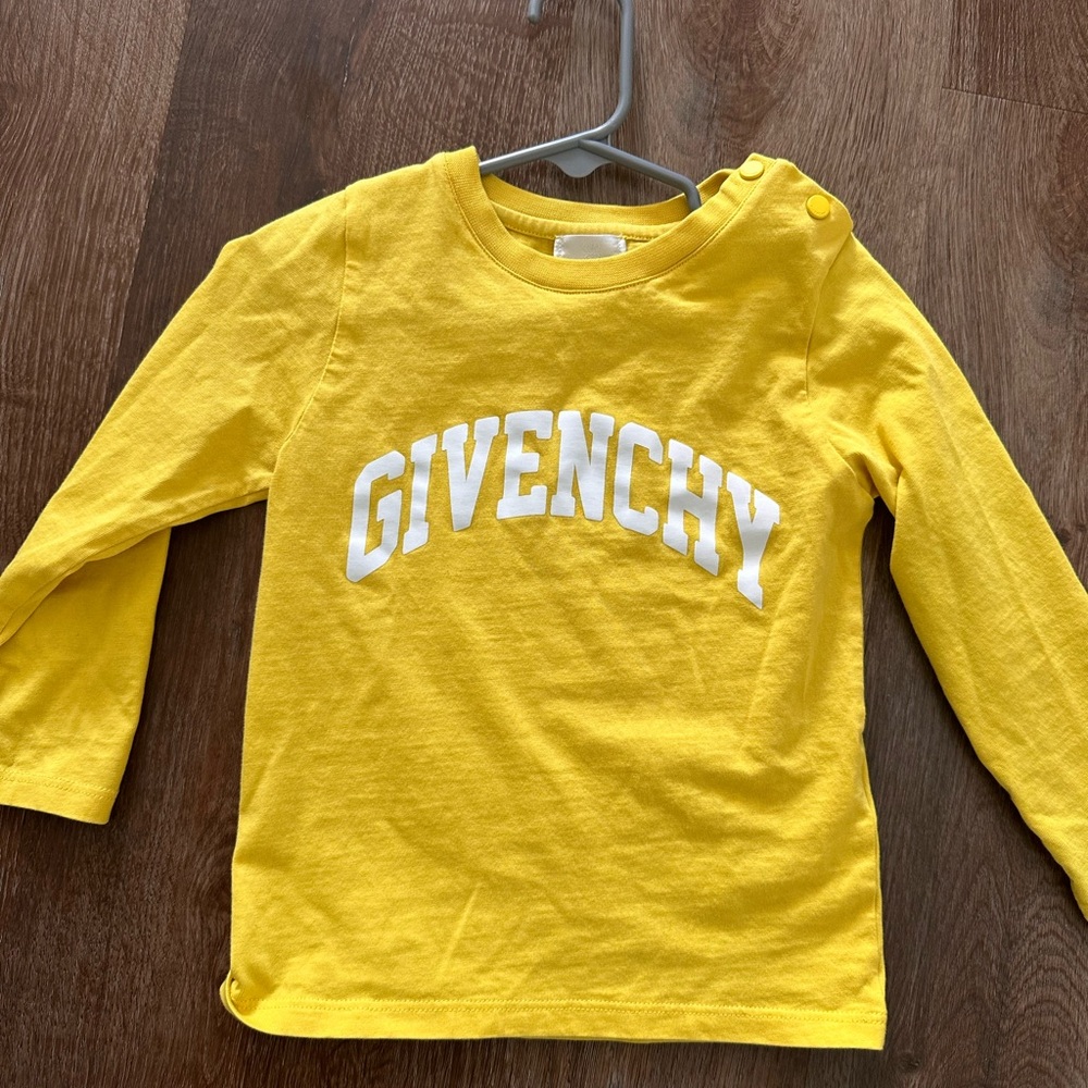 Givenchy Kids Yellow Long Sleeve Tee